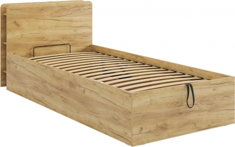 Кровать с подъемным механизмом "Юниор" 90х200 см Mebelson (Дуб крафт золотой) арт.ZP.SMU-02.2553