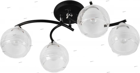 IDLamp Nerina 845/4PF-Blackchrome