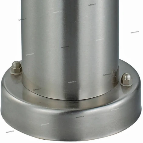 Столб уличный Horoz Defne, 1 плафон, никель с белым