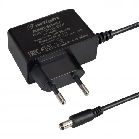 Блок питания ARDV-SP-10-5BW (5V, 2A, 10W) (Arlight, Адаптер, 5 лет) 046051