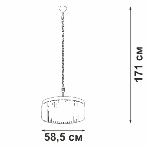 Подвесная люстра V5180-7/9 Vitaluce (220V, на цепи)