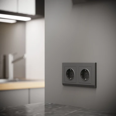 Рамка на 2 поста (графит матовый) Werkel W0021864 (a063116)