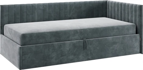 Кровать с подъемным механизмом Твикс (Тахта) 90х200 см Mebelson (ДСП,Велюр/Графит) арт.170631,2171