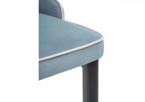 Стул Woodville на металлокаркасе Kora 1 light blue / white / black 15080