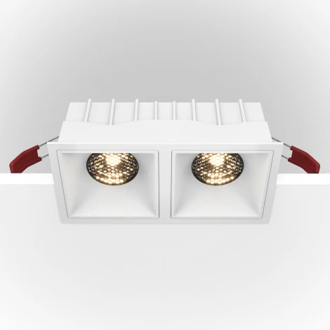Встраиваемый светильник Alfa LED 3000K 2x15Вт 36° Maytoni Technical DL043-02-15W3K-SQ-W (220V)