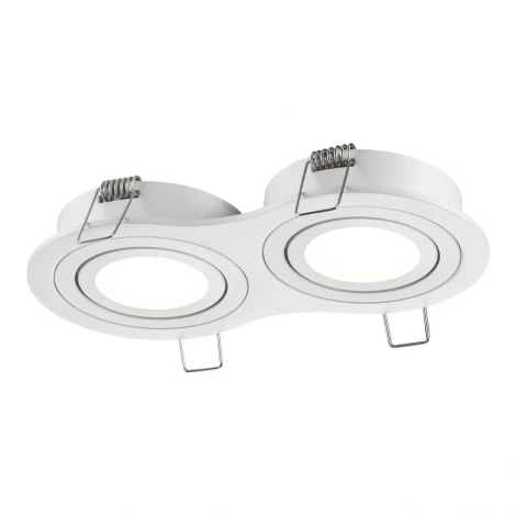 Светильник встраиваемый поворотный Novotech Morus 371023 белый IP20 GU10 2*50W 220-240V