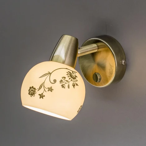 Спот Citilux Соната CL520513 (220V, выключатель, листья)