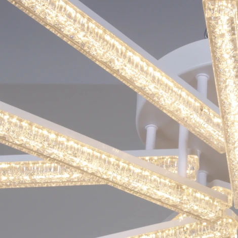 Потолочная люстра светодиодная на штанге с регулировкой цветовой температуры, яркости и ночным режимом Reluce 68290-0.3-6+6 WH