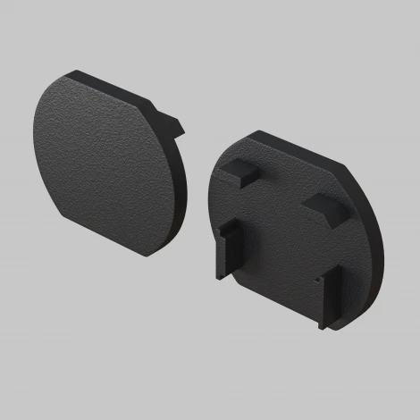 Заглушка для круглого шинопровода, черный Maytoni Accessories for tracks Basity TRA172EC-R-11B