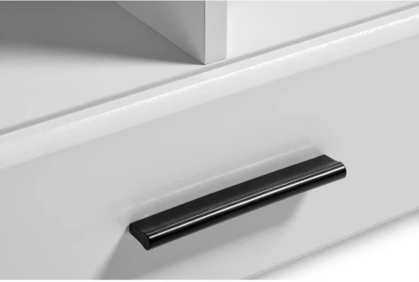 ТВ-тумба Woodville Shine 200 белая / белый глянец 412548