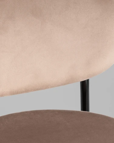Стул полубарный Бриф VD велюр бежевый Stool Group УТ000042501