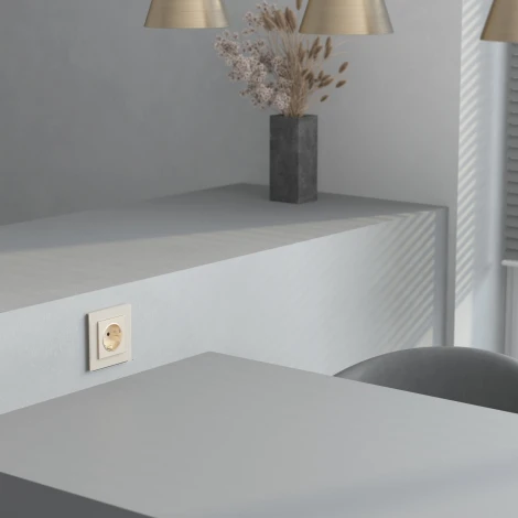 Рамка на 1 пост (шампань, стекло soft-touch) Werkel W0013111 (a064576)