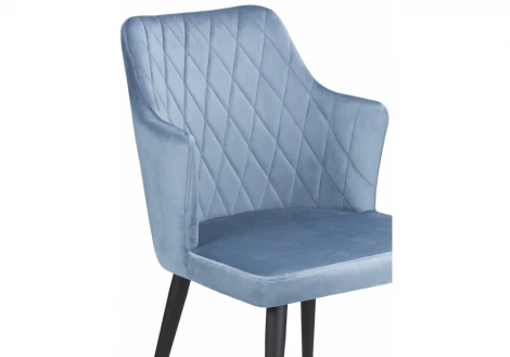 Стул Woodville на металлокаркасе Velen light blue 15026