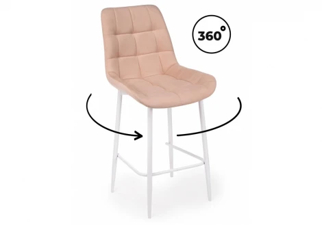 Барный стул Челси 360 бежевый (zd 210) / белый np 632559
