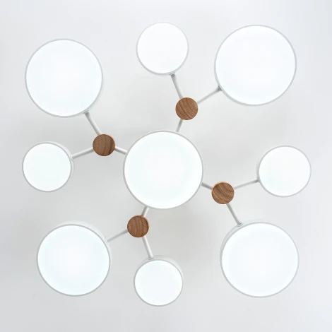 Потолочная люстра светодиодная с пультом с регулировкой цветовой температуры и яркости LED4U LED4U L3201-780 WT