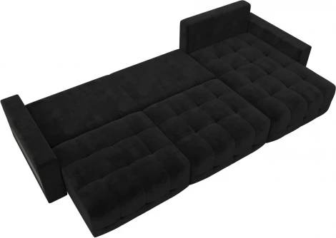 Диван угловой с полками Лига-053 НПБ Лонг Лига Диванов (Велюр) арт.128963