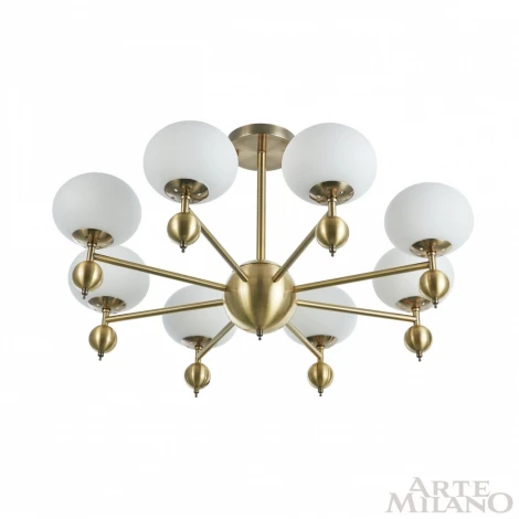 Потолочная люстра на штанге Arte Milano 270307/8 GD (220V, шарики)
