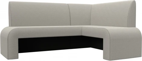 Диван кухонный угловой Кармен правый угол (Бежевый/Рогожка) Лига Диванов арт.126134