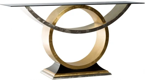 Консоль "Circus" со стеклом 157*46*82см Garda Decor арт.ART-4472-D