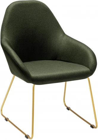 Кресло Kent темно-зеленый/Линк золото R-Home арт.410119124h_ТмЗел_золото_линк