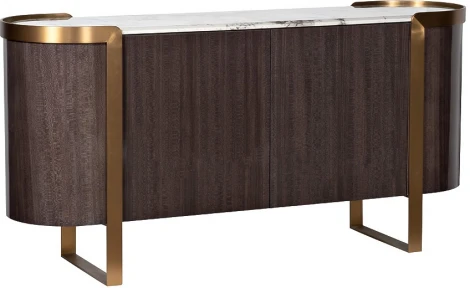 Комод Garda Decor 58DB-CH20047 (Золото/Темно-серый)