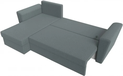 Диван угловой Амстердам Лайт левый угол (Серый/Рогожка) Лига Диванов арт.121169L