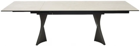 Стол M-City YOAKIM 180 TL-102 Бежевый мрамор, испанская керамика / Темно-серый каркас