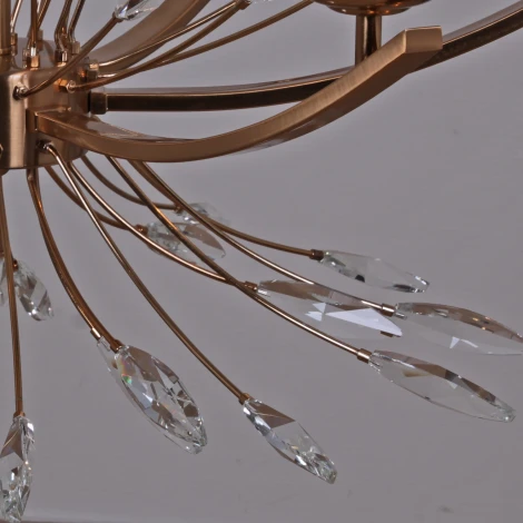 Подвесная люстра ILLUMICO IL2307-6POR-39 GD (на цепи, подсвечник, свеча)