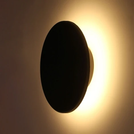 Настенный уличный светильник Arte Lamp Nimbo A3412AL-1BK (LED, 220V, круглые, IP65)