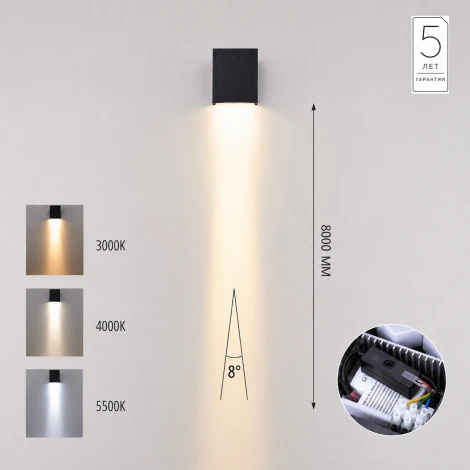 Архитектурная подсветка Odeon Light Arrow 7188/5WLP IP65 LED 5W 3000/4000/5500K 8° 85-265V