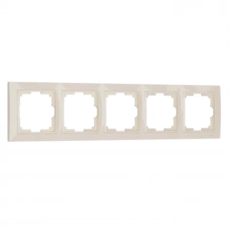 Рамка на 5 постов Snabb basic (слоновая кость) Werkel W0052003 (a051292)