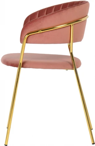Комплект из 2-х стульев Turin пудровый с золотыми ножками Bradexhome арт.FR 0161P