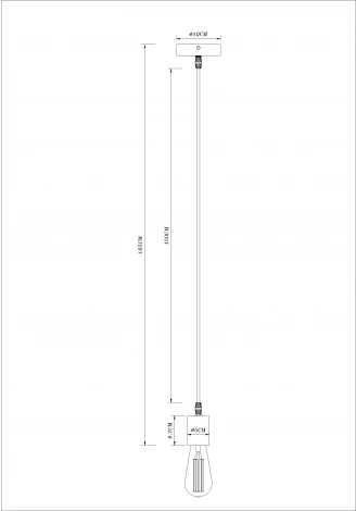 Подвесной светильник Arte Lamp Mark A7047SP-1BK (220V, на проводе)