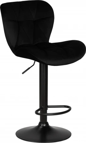 Стул барный DOBRIN BARNY BLACK (черный велюр (MJ9-101))