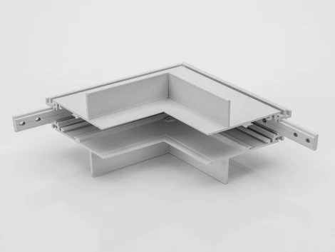 Соединитель угловой внутренний для встраиваемого шинопровода Lumker SY-LINK-INT-T1-WH