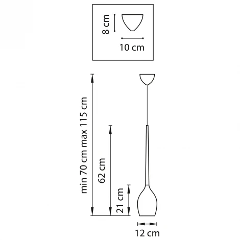Подвесной светильник Lightstar Meta d`ouvo 807110 (220V, на проводе, бокалы)