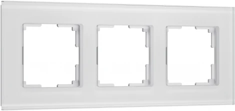 Рамка на 3 поста (белый, стекло soft-touch) Werkel W0033101 (a064566)