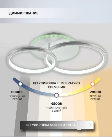 Потолочная люстра Seven Fires Dzheno SF5031/3C-WT-CR-RGB