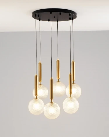 Подвесной светильник V2031-1P Violla 6*G9*60W (220V, на проводе, шар)