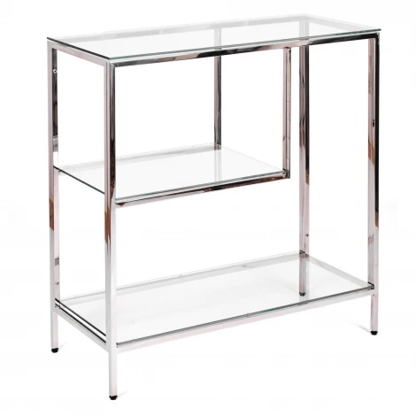 Консольный стол AllConsoles 2043-CS clear зеркальный хром