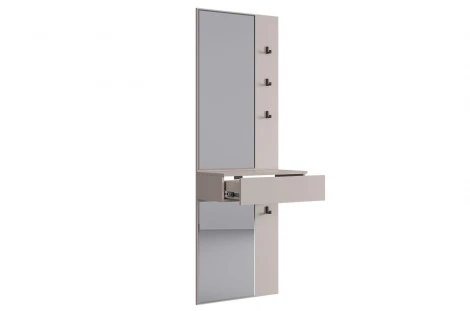 Зеркало Мерси Mebelson (ЛДСП,Зеркало,Пластик,Дерево/Бежевый) арт.177192,3367