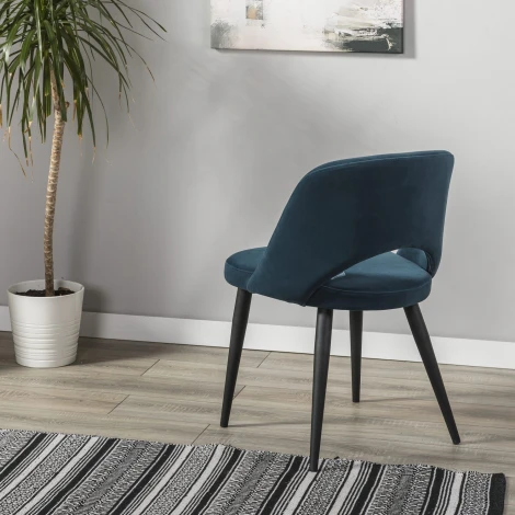 Стул Lars Diag blue/черный R-Home арт.410120150h_Diagblue_черн