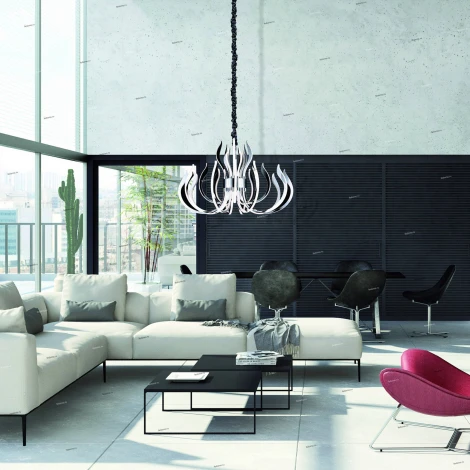 Подвесная люстра Mantra Versailles 5560 (LED, 220V, диммер, на цепи)