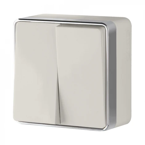 Выключатель двухклавишный Gallant (слоновая кость) Werkel W5020003 (a051562)