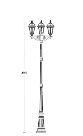 Наземный фонарь Oasis Light Rome S 95210S B