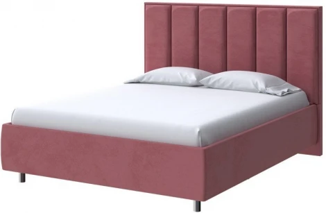 PROxSON Кровать Routa без основания (Ткань: Велюр Ultra Багряный) 80x200