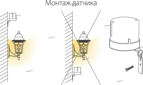 Датчик освещенности накладной Horoz Luxor, белый, 2700W, IP44