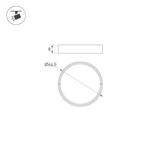 Светофильтр LGD-ARTIFACT-COLORFUL-FIX-ZOOM-R65 (WH-GN) (Arlight, Металл) 057147