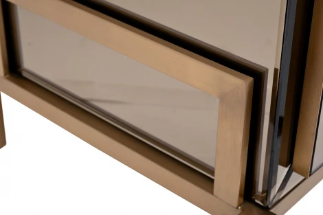 KFG170 Тумба зеркальная 2 ящика 65*45*62см Garda Decor