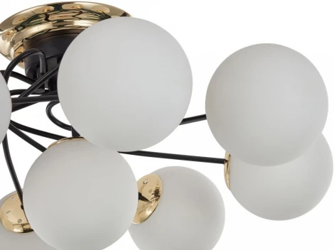 Потолочная люстра Arte Milano Neapolis-76408 276408/8+1 BK/GD (220V, шар)